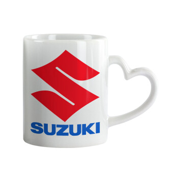 SUZUKI, Mug heart handle, ceramic, 330ml
