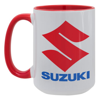 SUZUKI, Κούπα Mega 15oz, κεραμική Κόκκινη, 450ml