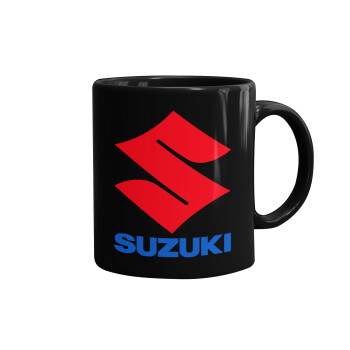 SUZUKI, Mug black, ceramic, 330ml