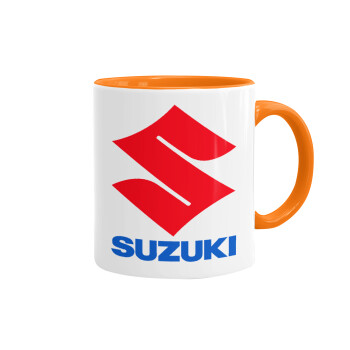 SUZUKI, Κούπα χρωματιστή πορτοκαλί, κεραμική, 330ml