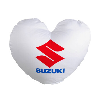SUZUKI, Μαξιλάρι καναπέ καρδιά 40x40cm περιέχεται το  γέμισμα