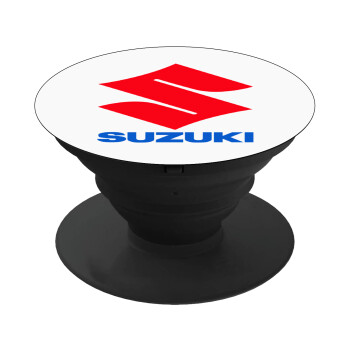 SUZUKI, Pop Socket Μαύρο Βάση Στήριξης Κινητού στο Χέρι