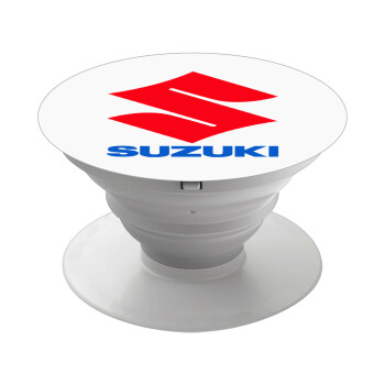 SUZUKI, Pop Socket Λευκό Βάση Στήριξης Κινητού στο Χέρι