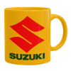 Ceramic coffee mug yellow, 330ml