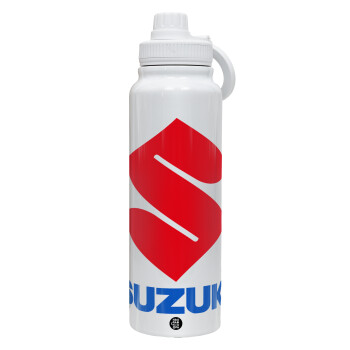 SUZUKI, Θερμός 1L Ανοξείδωτο με Βάση Κινητού & Διπλά Τοιχώματα