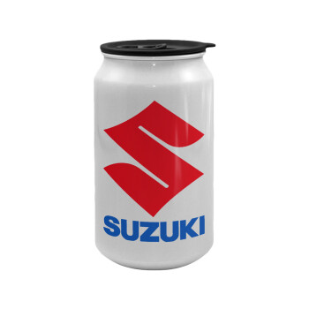 SUZUKI, Κούπα ταξιδιού μεταλλική με καπάκι (tin-can) 500ml