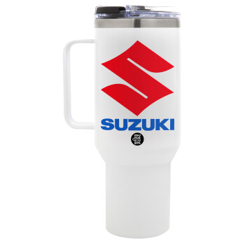 SUZUKI, Mega Tumbler με καπάκι, διπλού τοιχώματος (θερμό) 1,2L