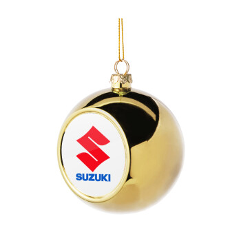 SUZUKI, Χριστουγεννιάτικη μπάλα δένδρου Χρυσή 8cm