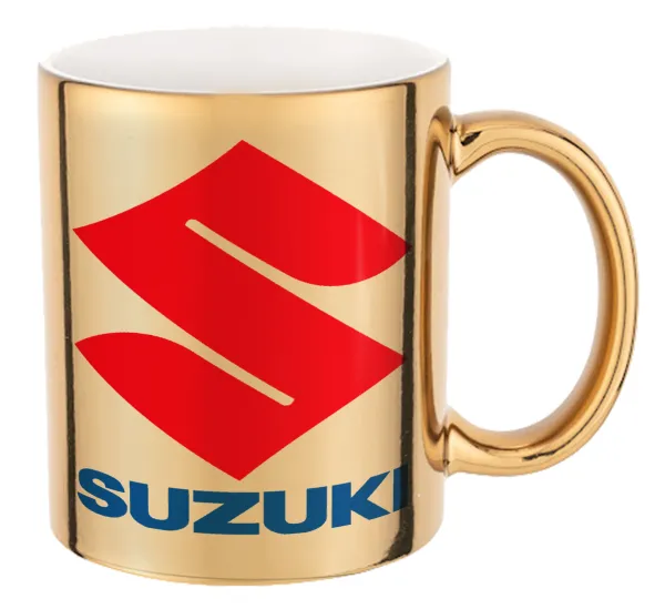 SUZUKI — Mug ceramic, gold mirror, 330ml
