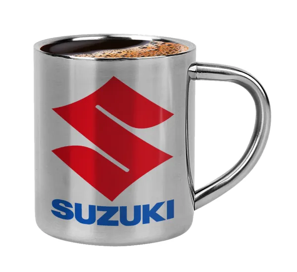 SUZUKI — Double-wall metal cup for espresso (220ml)
