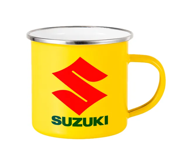 SUZUKI — Yellow Enamel Metallic Cup 360ml
