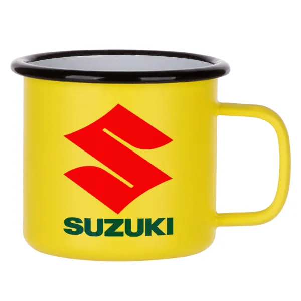 SUZUKI — Κούπα Μεταλλική εμαγιέ ΜΑΤ Κίτρινη 360ml