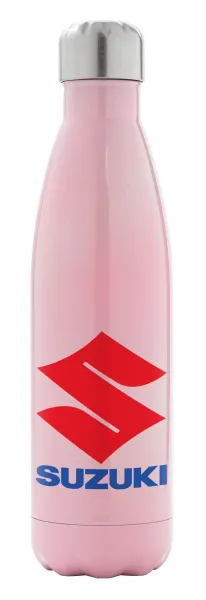 SUZUKI — Metal mug thermos Pink Iridiscent (Stainless steel), double wall, 500ml