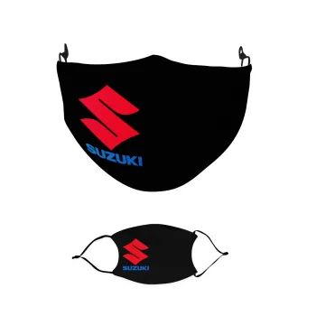 SUZUKI, Μάσκα υφασμάτινη παιδική πολλαπλών στρώσεων με υποδοχή φίλτρου