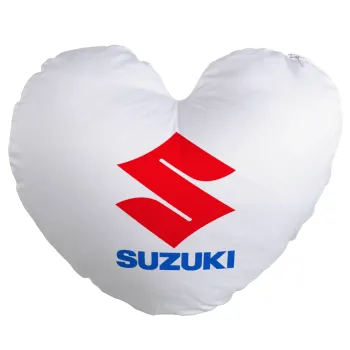SUZUKI, Μαξιλάρι καναπέ καρδιά 40x40cm περιέχεται το  γέμισμα