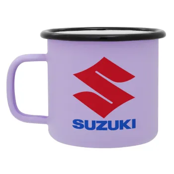 SUZUKI, Κούπα Μεταλλική εμαγιέ ΜΑΤ Light Pastel Purple 360ml
