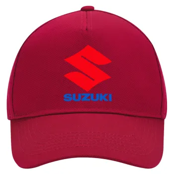 SUZUKI, Adult Ultimate Hat RED, (100% COTTON DRILL, ADULT, UNISEX, ONE SIZE)