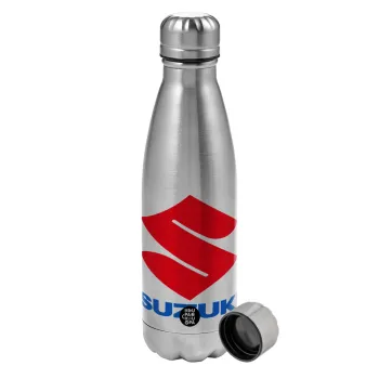SUZUKI, Metallic water bottle, stainless steel, 750ml