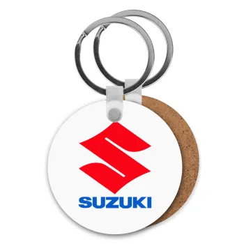 SUZUKI, Μπρελόκ Ξύλινο στρογγυλό MDF Φ5cm