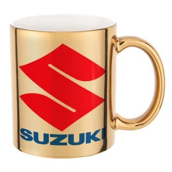 SUZUKI, Mug ceramic, gold mirror, 330ml