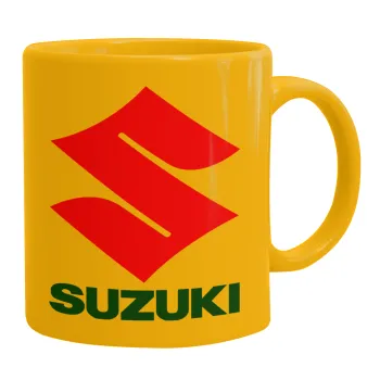 SUZUKI, Κούπα, κεραμική κίτρινη, 330ml