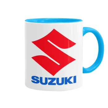 SUZUKI, Mug colored light blue, ceramic, 330ml