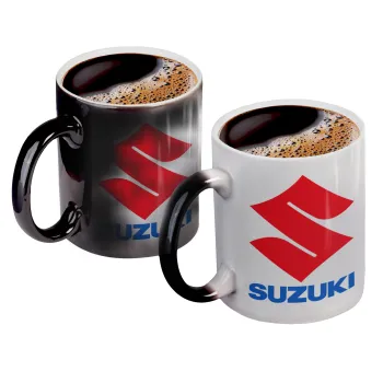 SUZUKI, Κούπα Μαγική, κεραμική, 330ml που αλλάζει χρώμα με το ζεστό ρόφημα