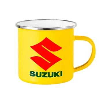 SUZUKI, Yellow Enamel Metallic Cup 360ml