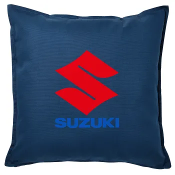 SUZUKI, Sofa cushion Blue 50x50cm includes filling