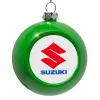Green Christmas tree ornament bauble 8cm