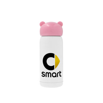 smart, Ροζ ανοξείδωτο παγούρι θερμό (Stainless steel), 320ml