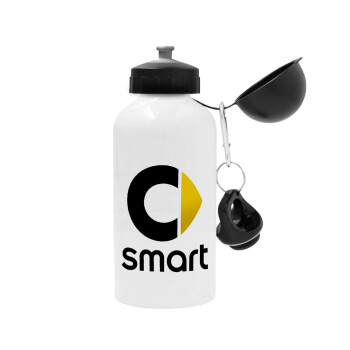 smart, Metal water bottle, White, aluminum 500ml