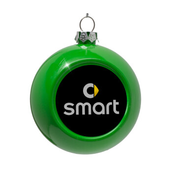 smart, Green Christmas tree ornament bauble 8cm