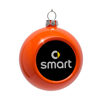 smart, Orange Christmas tree ornament bauble 8cm