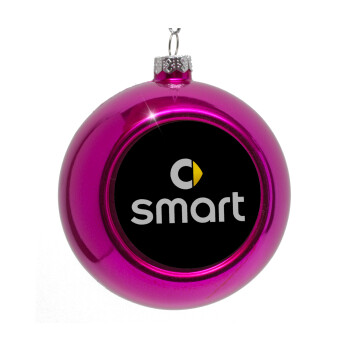 smart, Purple Christmas tree ornament bauble 8cm