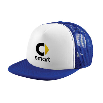 smart, Καπέλο Soft Trucker με Δίχτυ Blue/White 