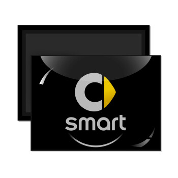 smart, Ορθογώνιο μαγνητάκι ψυγείου διάστασης 9x6cm