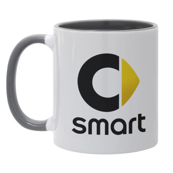 smart, Mug colored grey, ceramic, 330ml