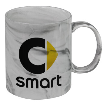 smart, Mug ceramic marble style, 330ml