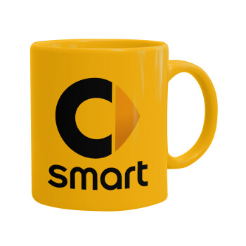 smart, Κούπα, κεραμική κίτρινη, 330ml (1 τεμάχιο)