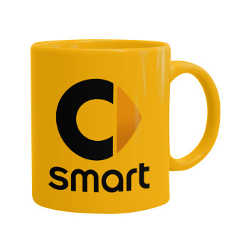 smart, Κούπα, κεραμική κίτρινη, 330ml