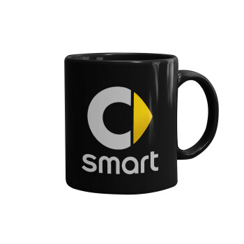 smart, Κούπα Μαύρη, κεραμική, 330ml