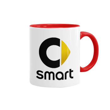 smart, Mug colored red, ceramic, 330ml