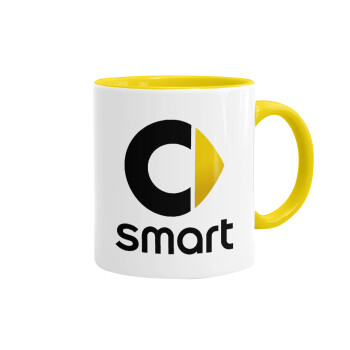 smart, Mug colored yellow, ceramic, 330ml