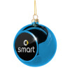 Blue Christmas tree ball ornament 8cm