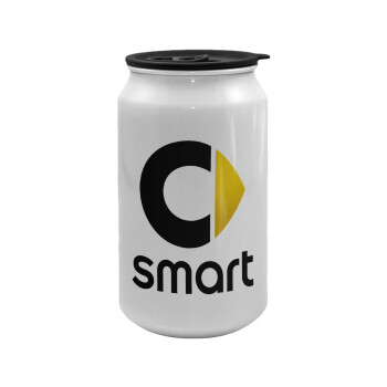 smart, Κούπα ταξιδιού μεταλλική με καπάκι (tin-can) 500ml