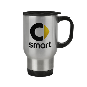 smart, Stainless steel travel mug with lid, double wall 450ml