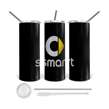 smart, Tumbler stainless steel 600ml, with metal straw & cleaning brush