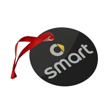 smart, Χριστουγεννιάτικο στολίδι γυάλινο 9cm