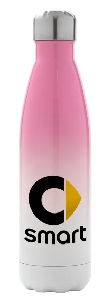 smart — Metal mug thermos Pink/White (Stainless steel), double wall, 500ml